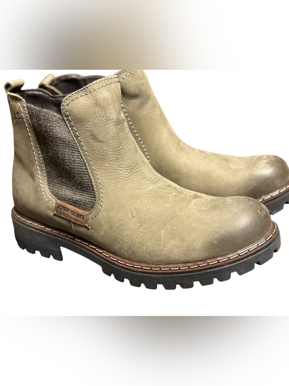 Josef Seibel Olive Green Marta Boots Sz 9-9.5 EU 40 New In Box - Picture 5 of 14